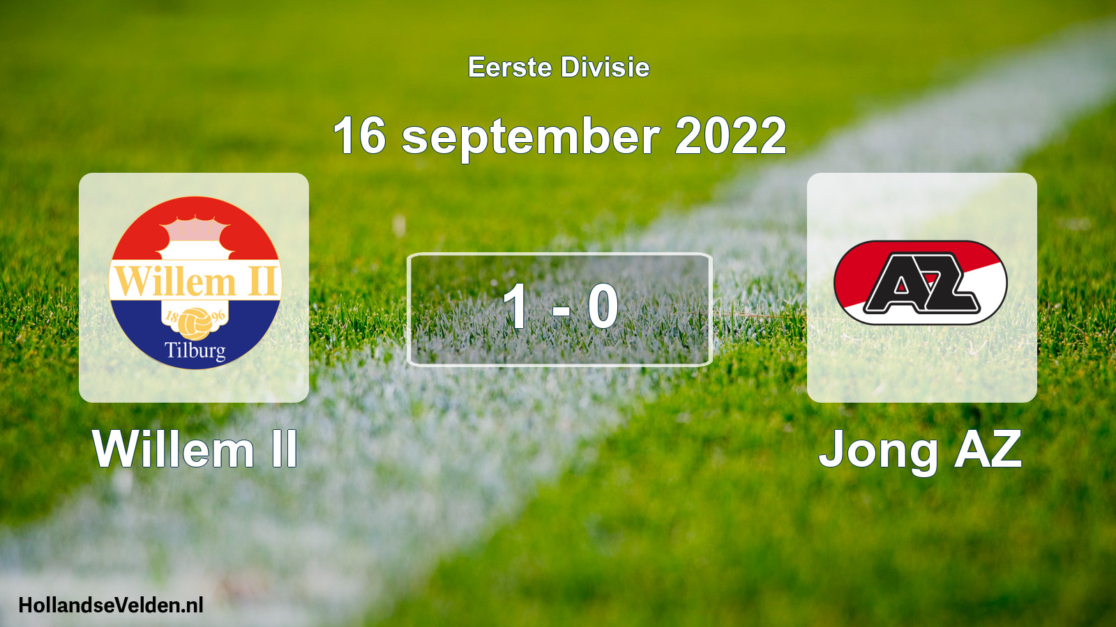 Gespeelde wedstrijd: Willem II - Jong AZ 1 - 0 (16 september 2022)