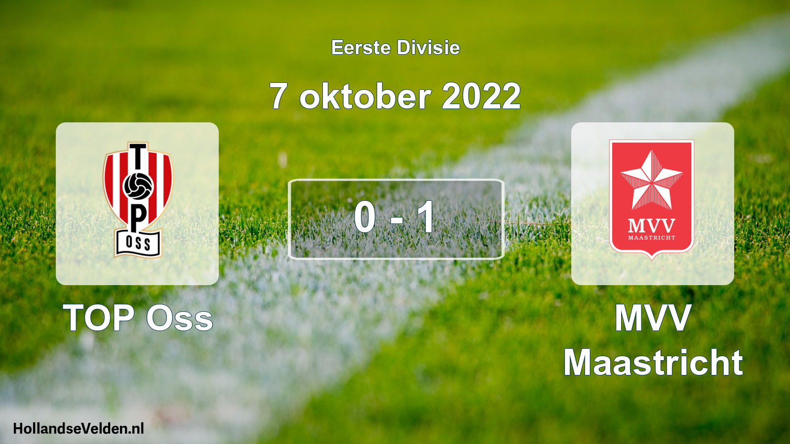 Gespeelde wedstrijd: TOP Oss - MVV Maastricht 0 - 1 (7 oktober 2022)