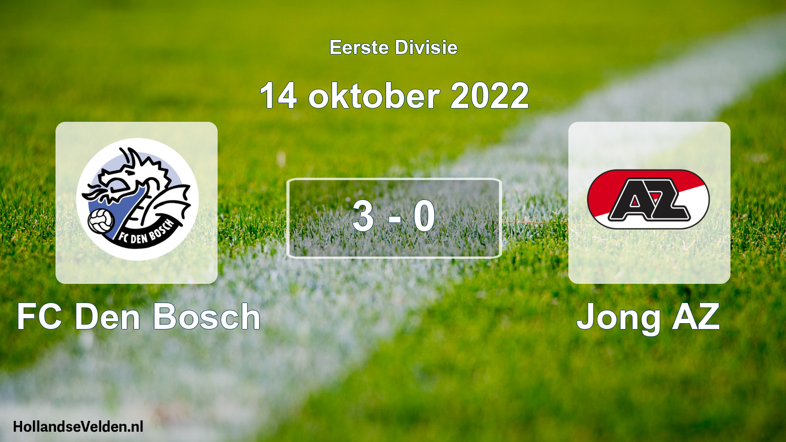 Gespeelde wedstrijd: FC Den Bosch - Jong AZ 3 - 0 (14 oktober 2022)