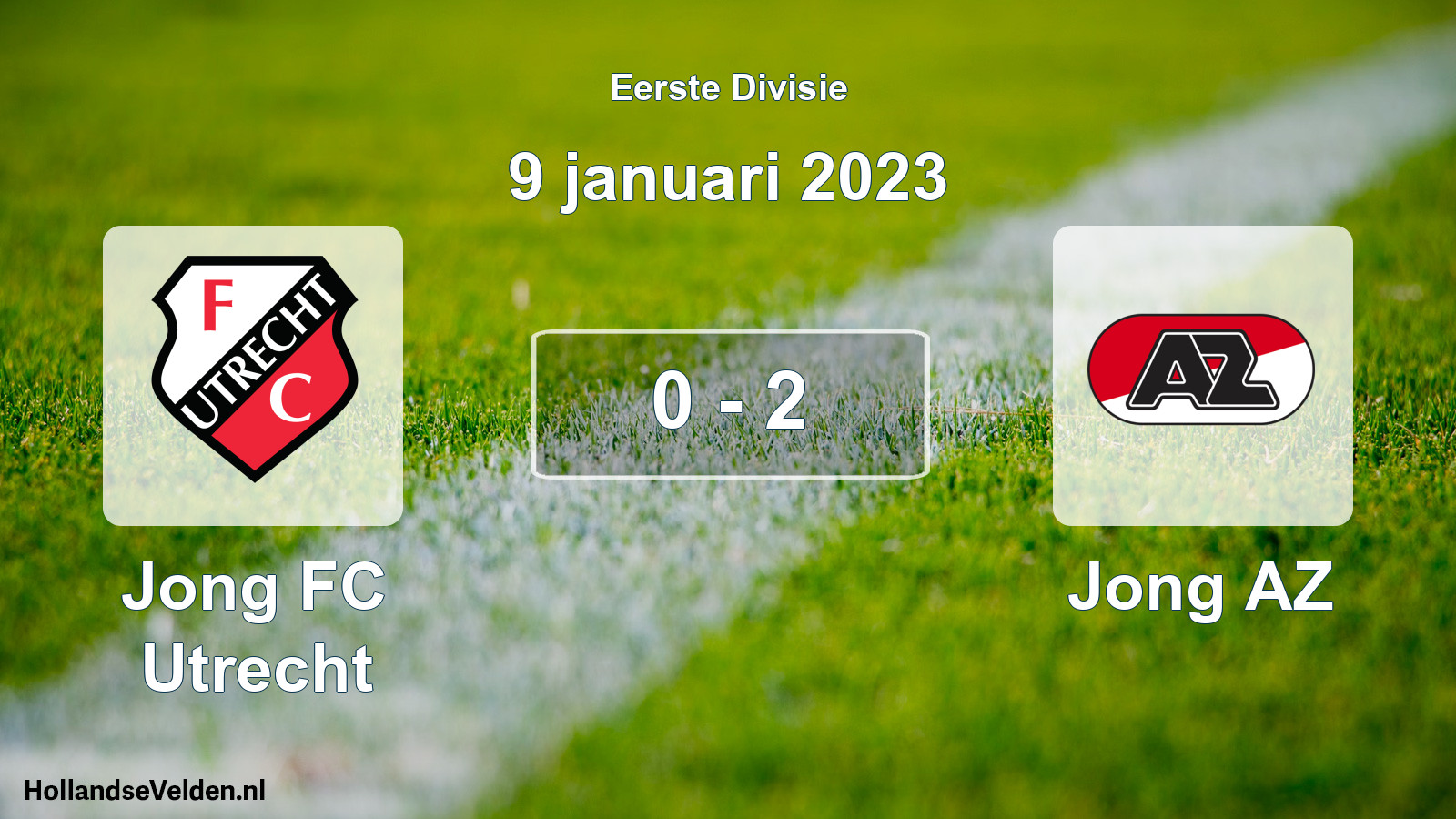 Gespeelde wedstrijd: Jong FC Utrecht - Jong AZ 0 - 2 (9 januari 2023)