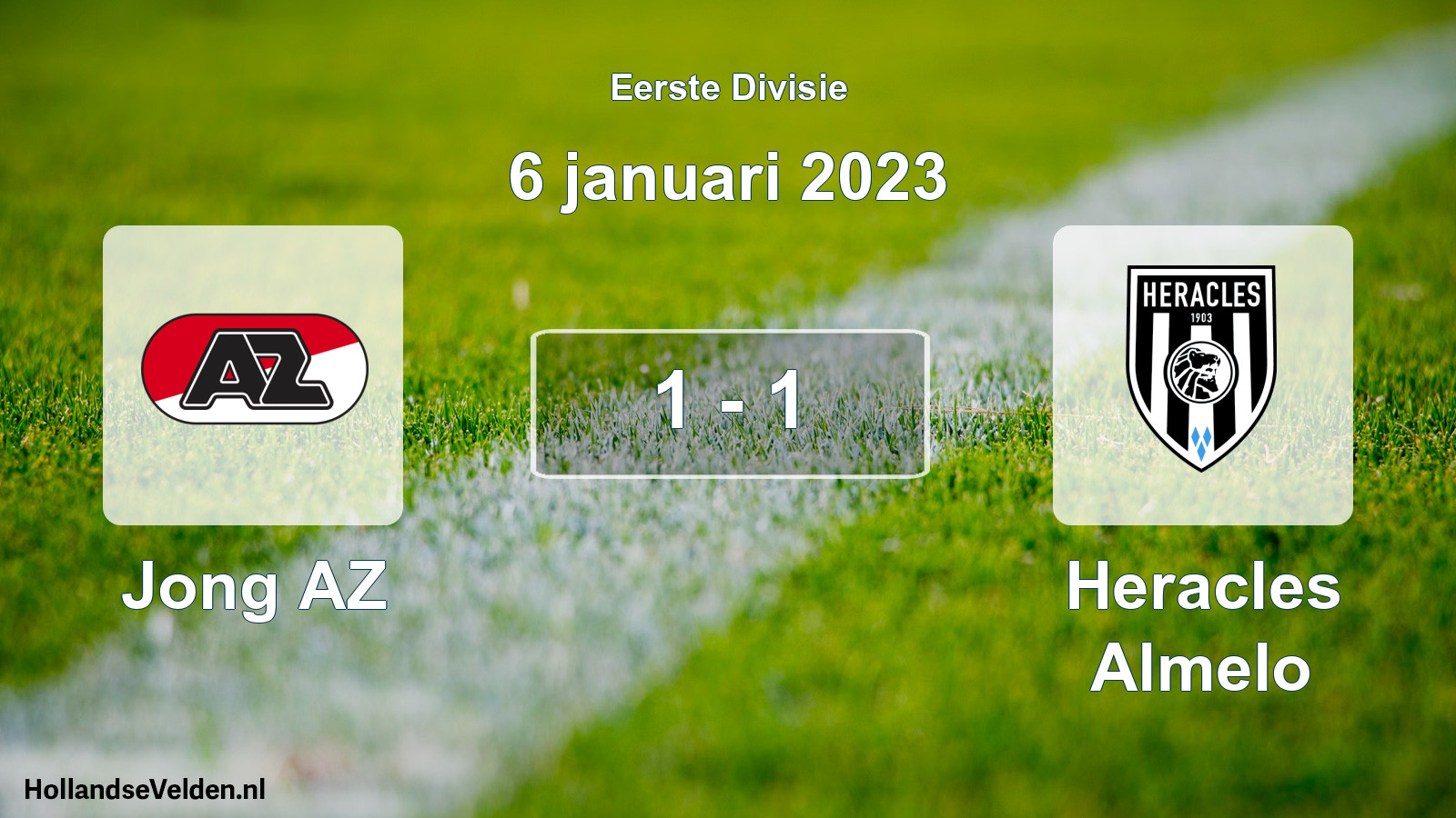 Gespeelde wedstrijd: Jong AZ - Heracles Almelo 1 - 1 (6 januari 2023)
