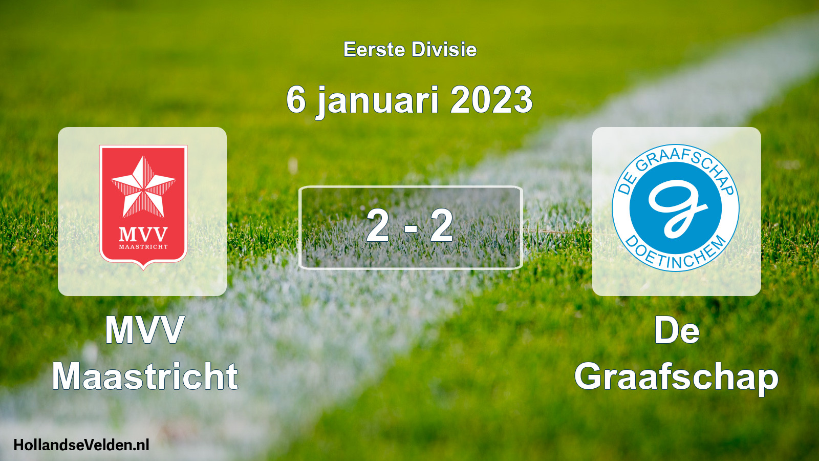 Gespeelde wedstrijd: MVV Maastricht - De Graafschap 2 - 2 (6 januari 2023)