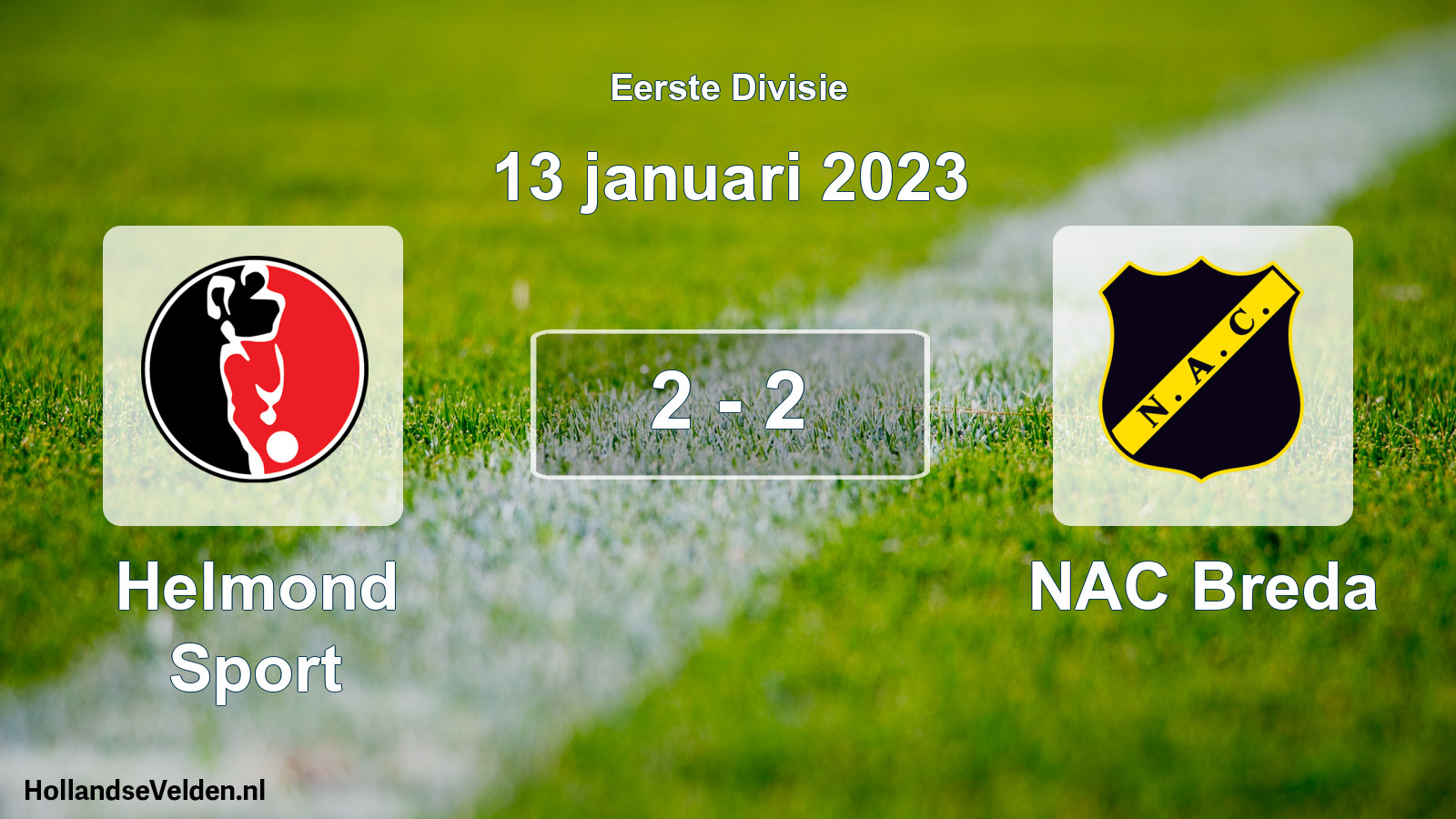 Gespeelde wedstrijd: Helmond Sport - NAC Breda 2 - 2 (13 januari 2023)
