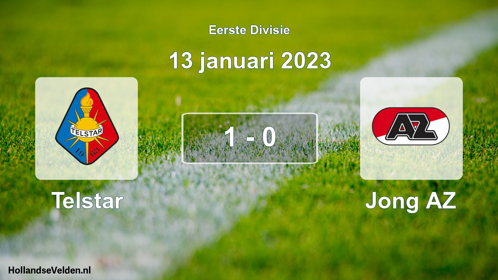 Gespeelde wedstrijd: Telstar - Jong AZ 1 - 0 (13 januari 2023)