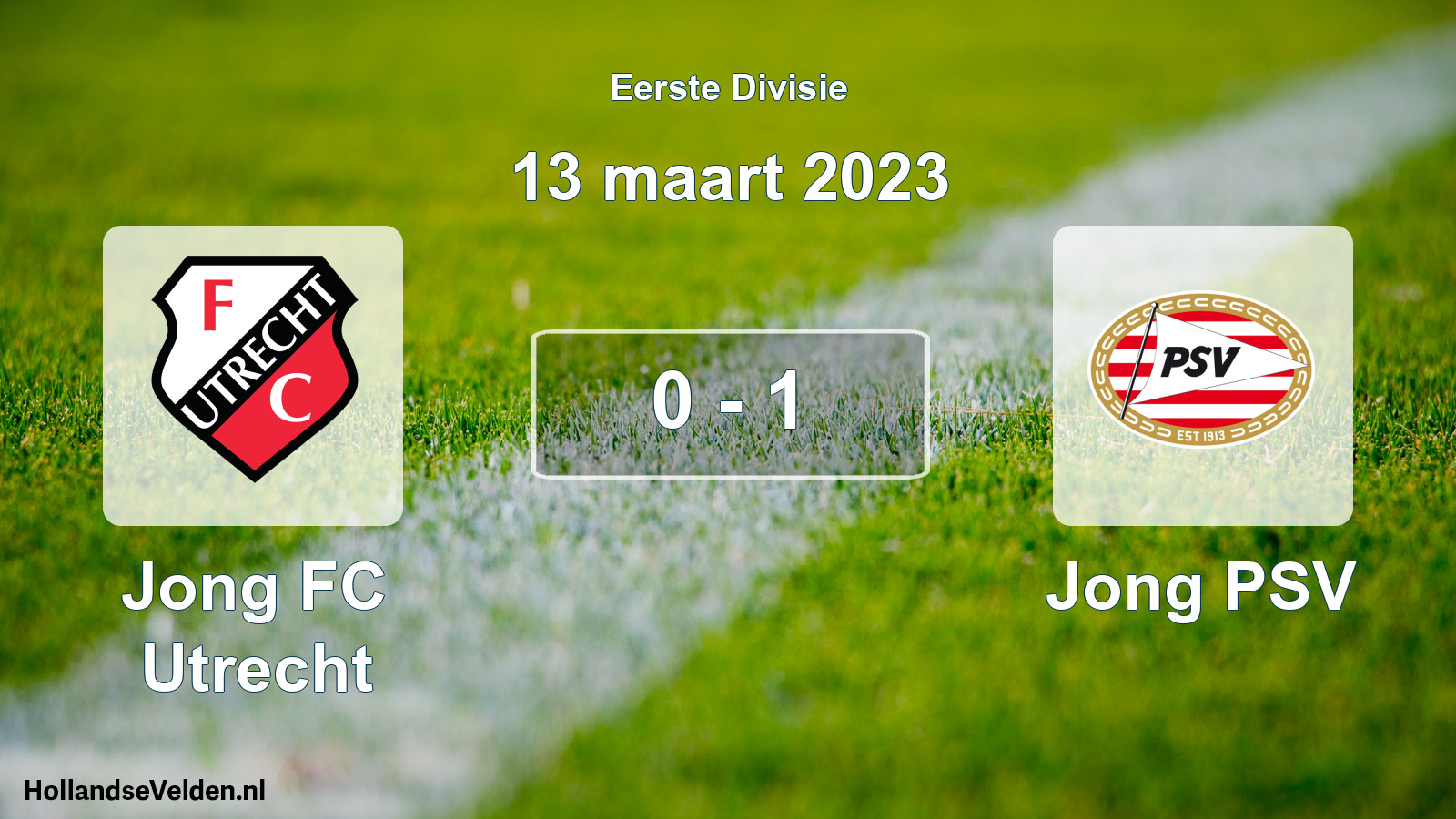 Gespeelde wedstrijd: Jong FC Utrecht - Jong PSV 0 - 1 (13 maart 2023)