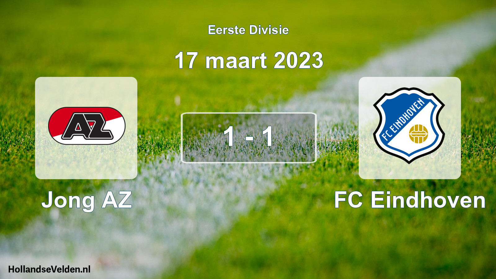 Gespeelde wedstrijd: Jong AZ - FC Eindhoven 1 - 1 (17 maart 2023)