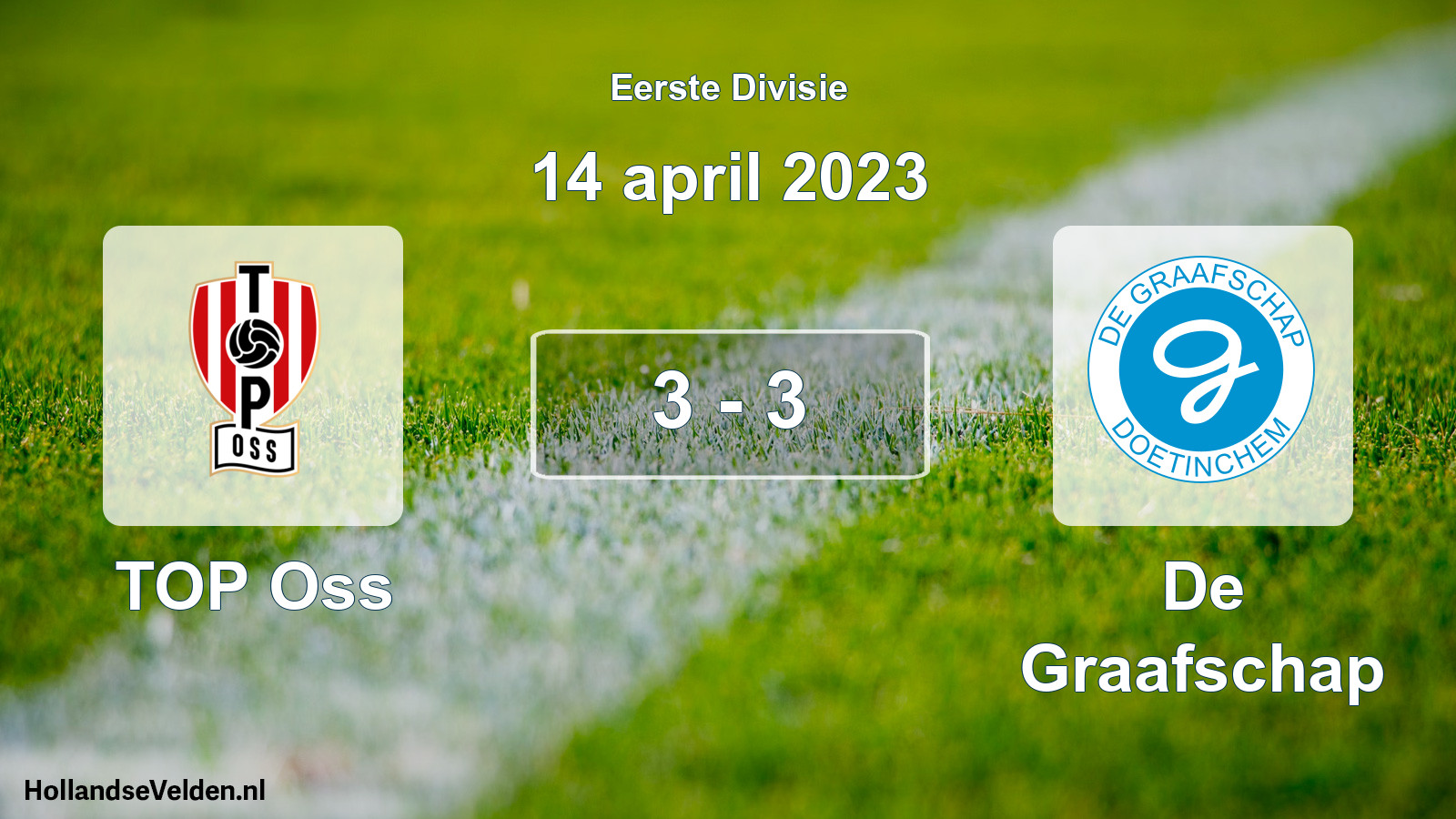 Gespeelde wedstrijd: TOP Oss - De Graafschap 3 - 3 (14 april 2023)