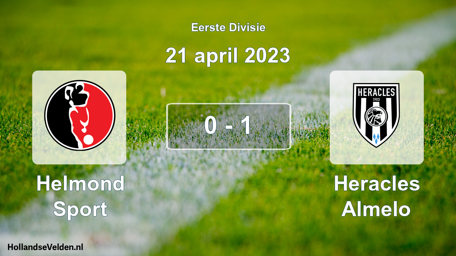Gespeelde wedstrijd: Helmond Sport - Heracles Almelo 0 - 1 (21 april 2023)