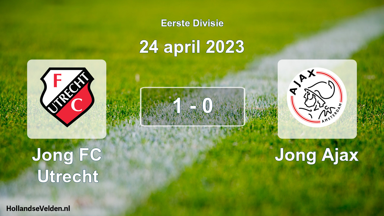 Gespeelde wedstrijd: Jong FC Utrecht - Jong Ajax 1 - 0 (24 april 2023)
