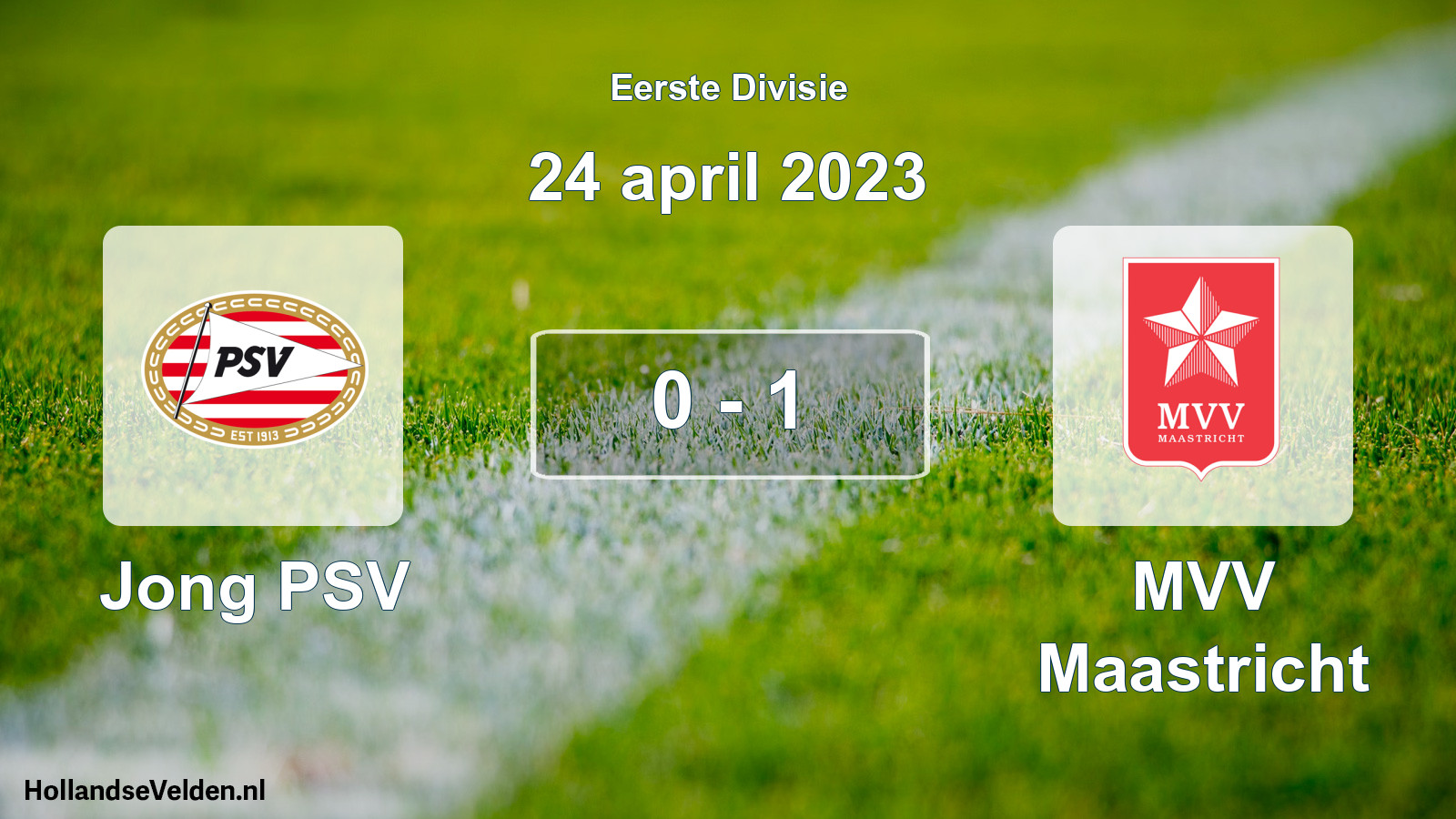 Gespeelde wedstrijd: Jong PSV - MVV Maastricht 0 - 1 (24 april 2023)