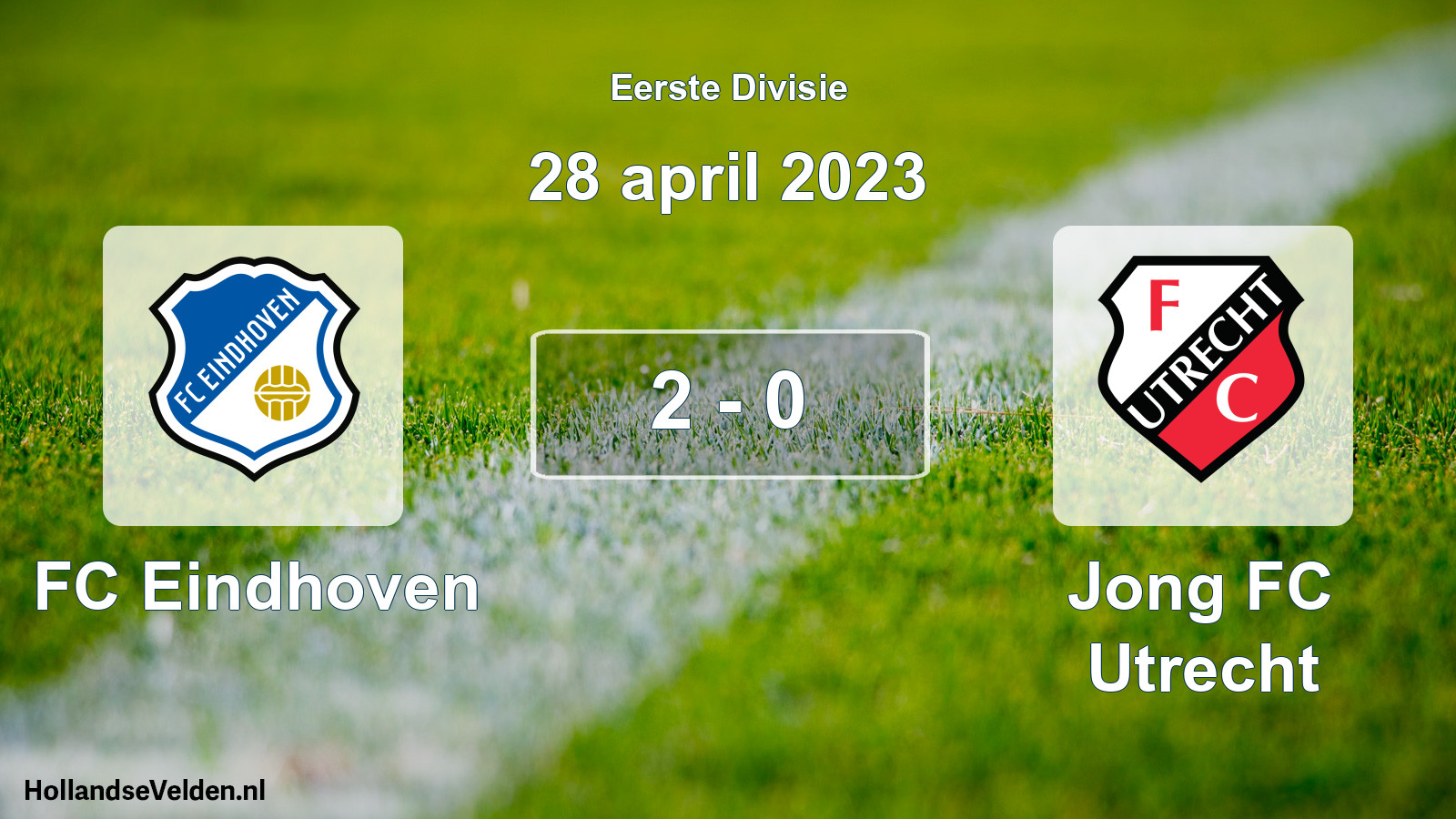 Gespeelde wedstrijd: FC Eindhoven - Jong FC Utrecht 2 - 0 (28 april 2023)