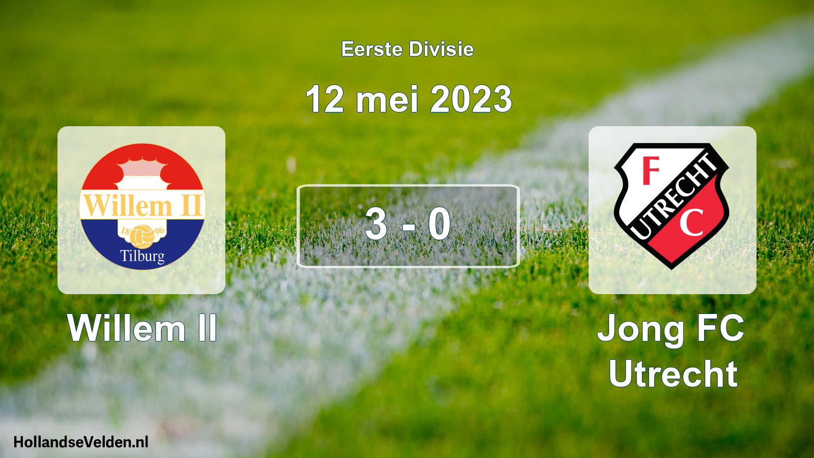Gespeelde wedstrijd: Willem II - Jong FC Utrecht 3 - 0 (12 mei 2023)