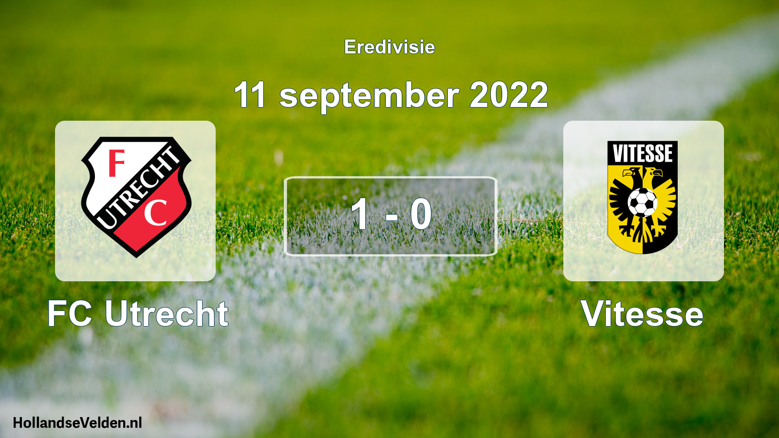 Gespeelde wedstrijd: FC Utrecht - Vitesse 1 - 0 (11 september 2022)
