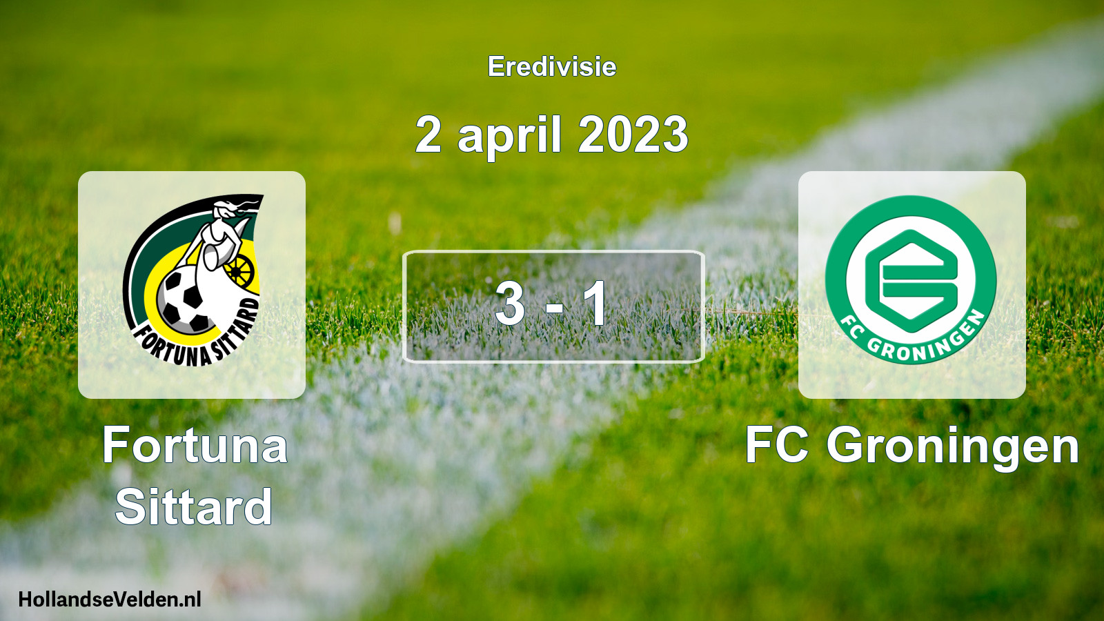Gespeelde wedstrijd: Fortuna Sittard - FC Groningen 3 - 1 (2 april 2023)