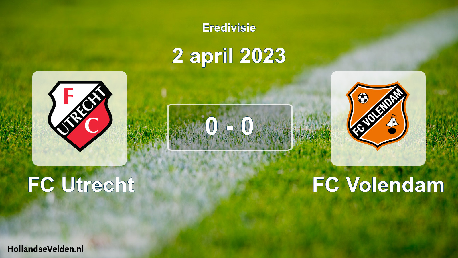 Gespeelde wedstrijd: FC Utrecht - FC Volendam 0 - 0 (2 april 2023)