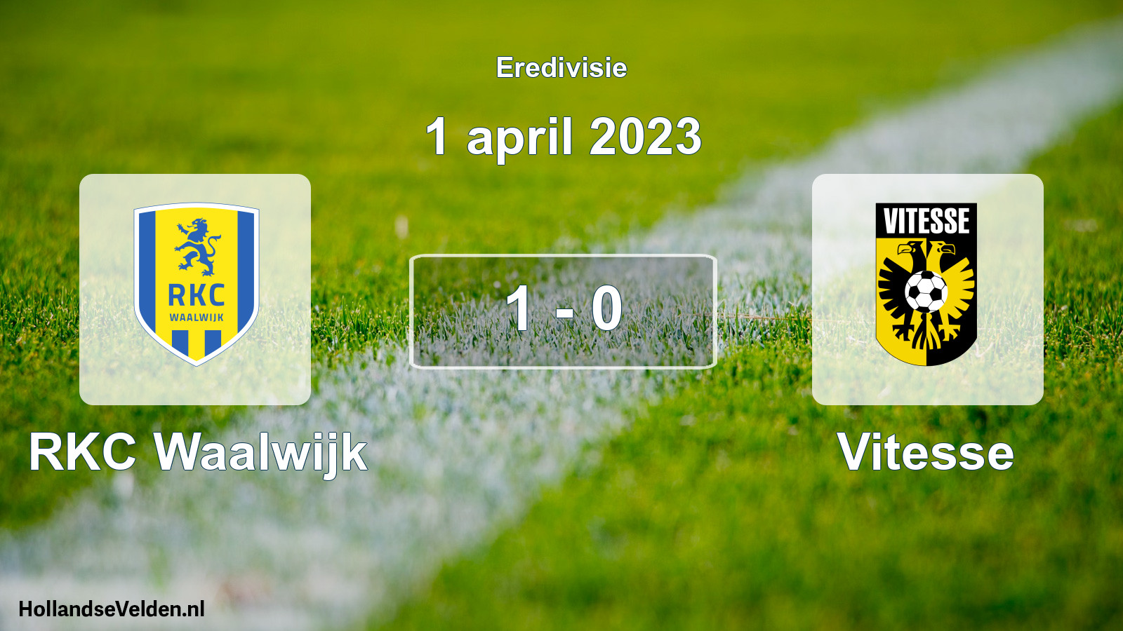 Gespeelde wedstrijd: RKC Waalwijk - Vitesse 1 - 0 (1 april 2023)