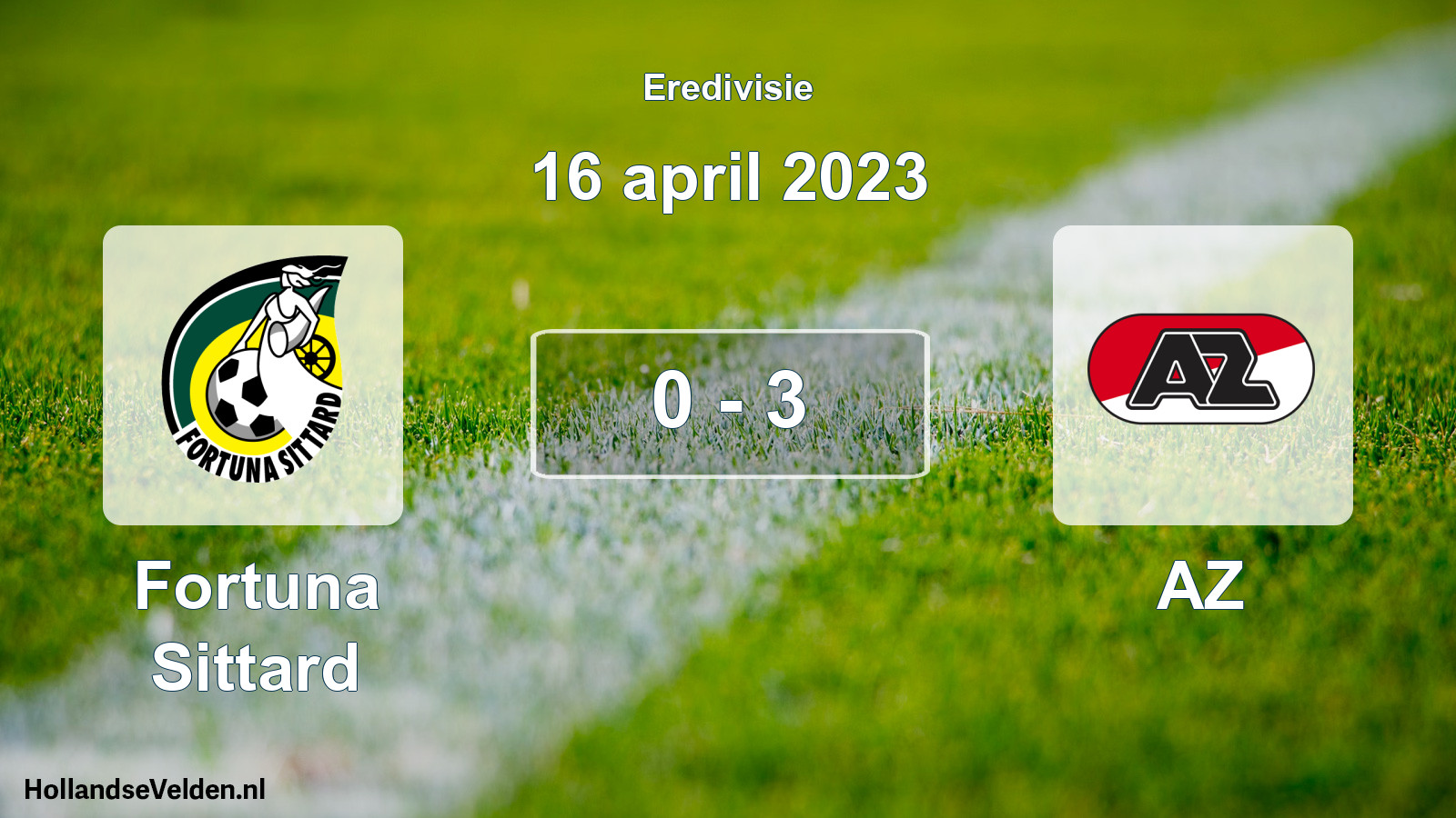 Gespeelde wedstrijd: Fortuna Sittard - AZ 0 - 3 (16 april 2023)