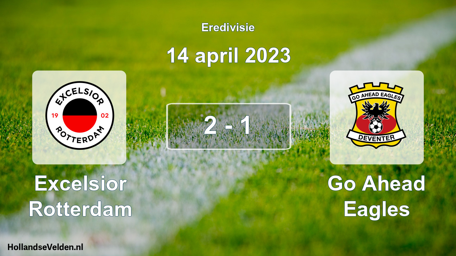 Gespeelde wedstrijd: Excelsior Rotterdam - Go Ahead Eagles 2 - 1 (14 april 2023)