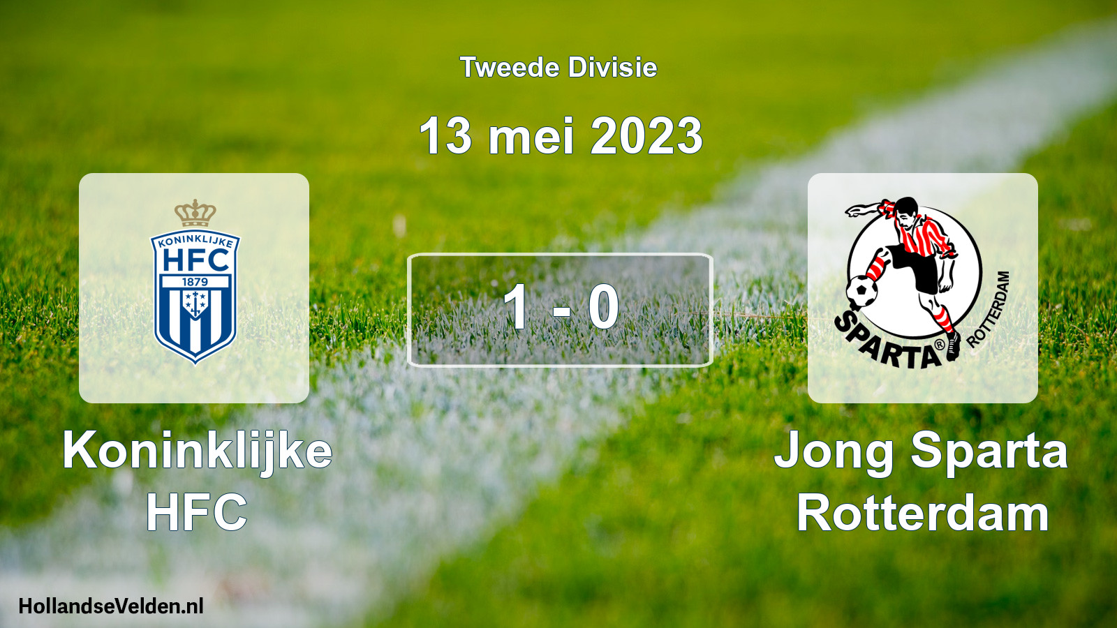 Gespeelde wedstrijd: Koninklijke HFC - Jong Sparta Rotterdam 1 - 0 (13 mei 2023)