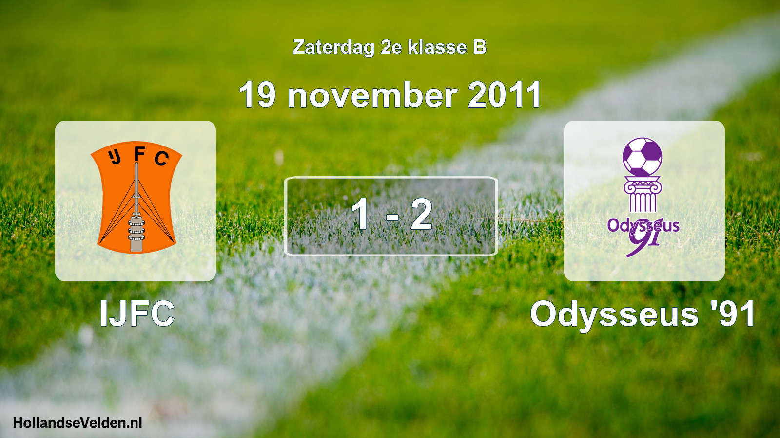 Gespeelde wedstrijd: IJFC - Odysseus '91 1 - 2 (19 november 2011)