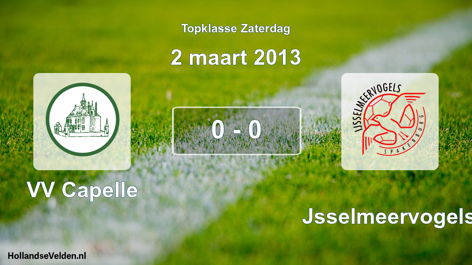 Gespeelde wedstrijd: VV Capelle - IJsselmeervogels 0 - 0 (2 maart 2013)