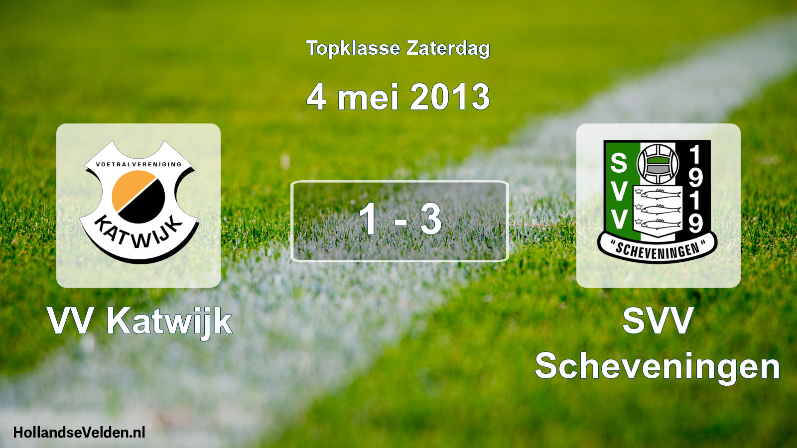 Gespeelde wedstrijd: VV Katwijk - SVV Scheveningen 1 - 3 (4 mei 2013)