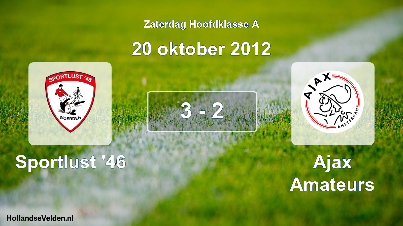 Gespeelde wedstrijd: Sportlust '46 - Ajax Amateurs 3 - 2 (20 oktober 2012)