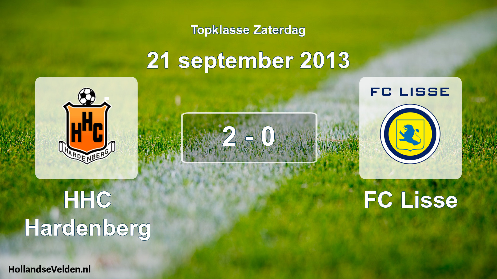 Gespeelde wedstrijd: HHC Hardenberg - FC Lisse 2 - 0 (21 september 2013)