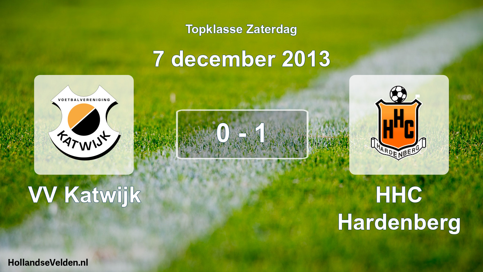 Gespeelde wedstrijd: VV Katwijk - HHC Hardenberg 0 - 1 (7 december 2013)