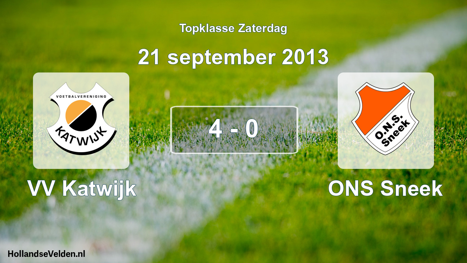 Gespeelde wedstrijd: VV Katwijk - ONS Sneek 4 - 0 (21 september 2013)