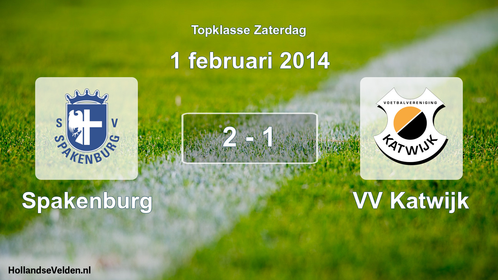 Gespeelde wedstrijd: Spakenburg - VV Katwijk 2 - 1 (1 februari 2014)