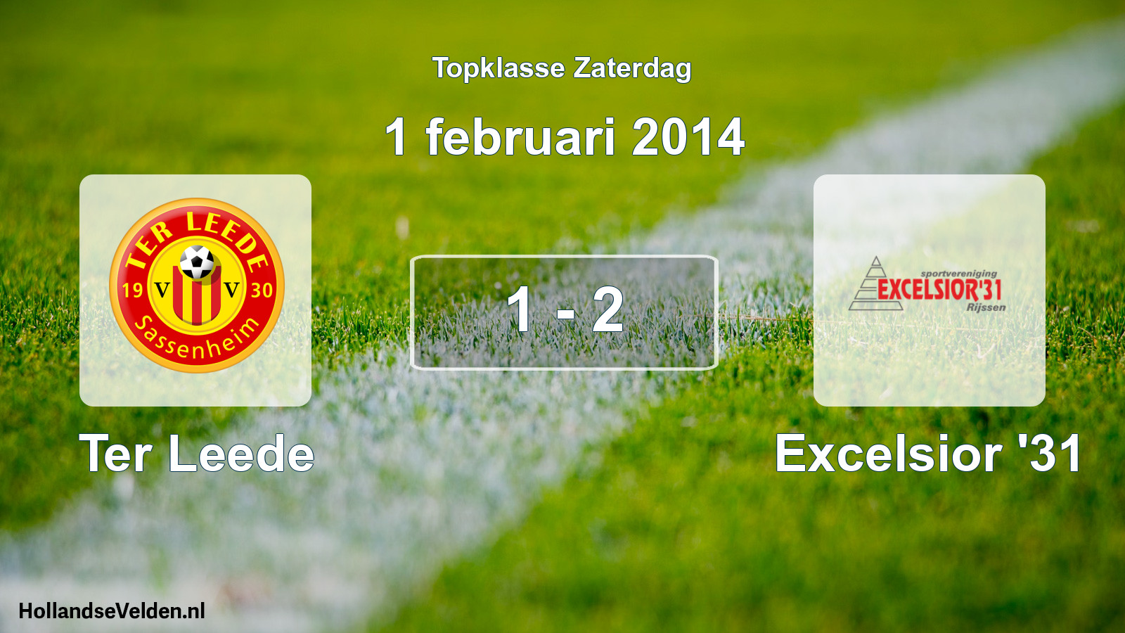 Gespeelde wedstrijd: Ter Leede - Excelsior '31 1 - 2 (1 februari 2014)