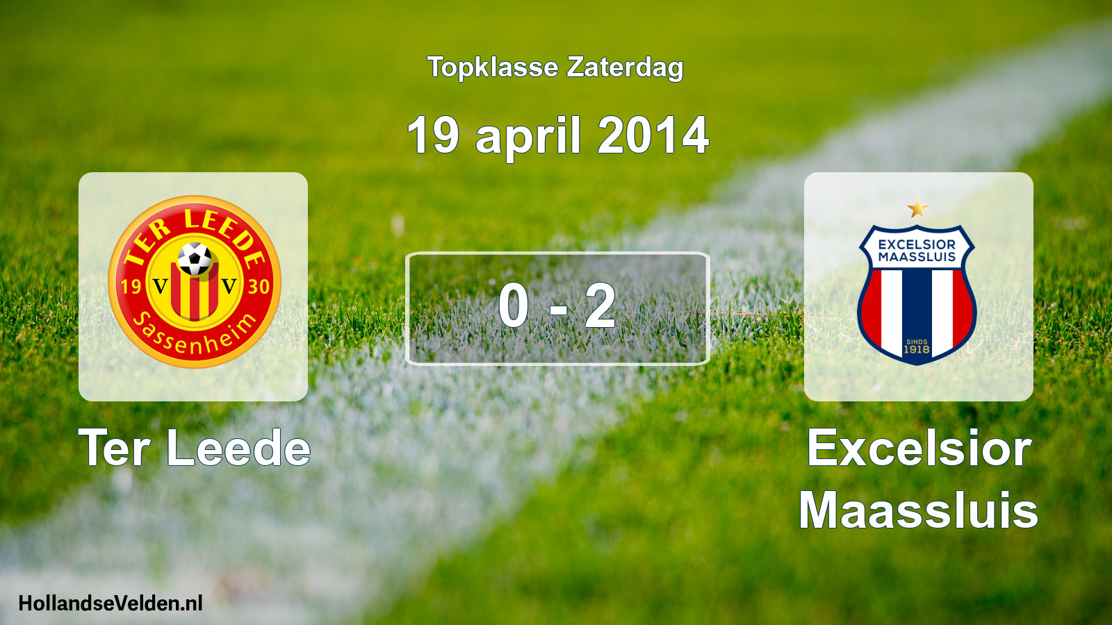Gespeelde wedstrijd: Ter Leede - Excelsior Maassluis 0 - 2 (19 april 2014)