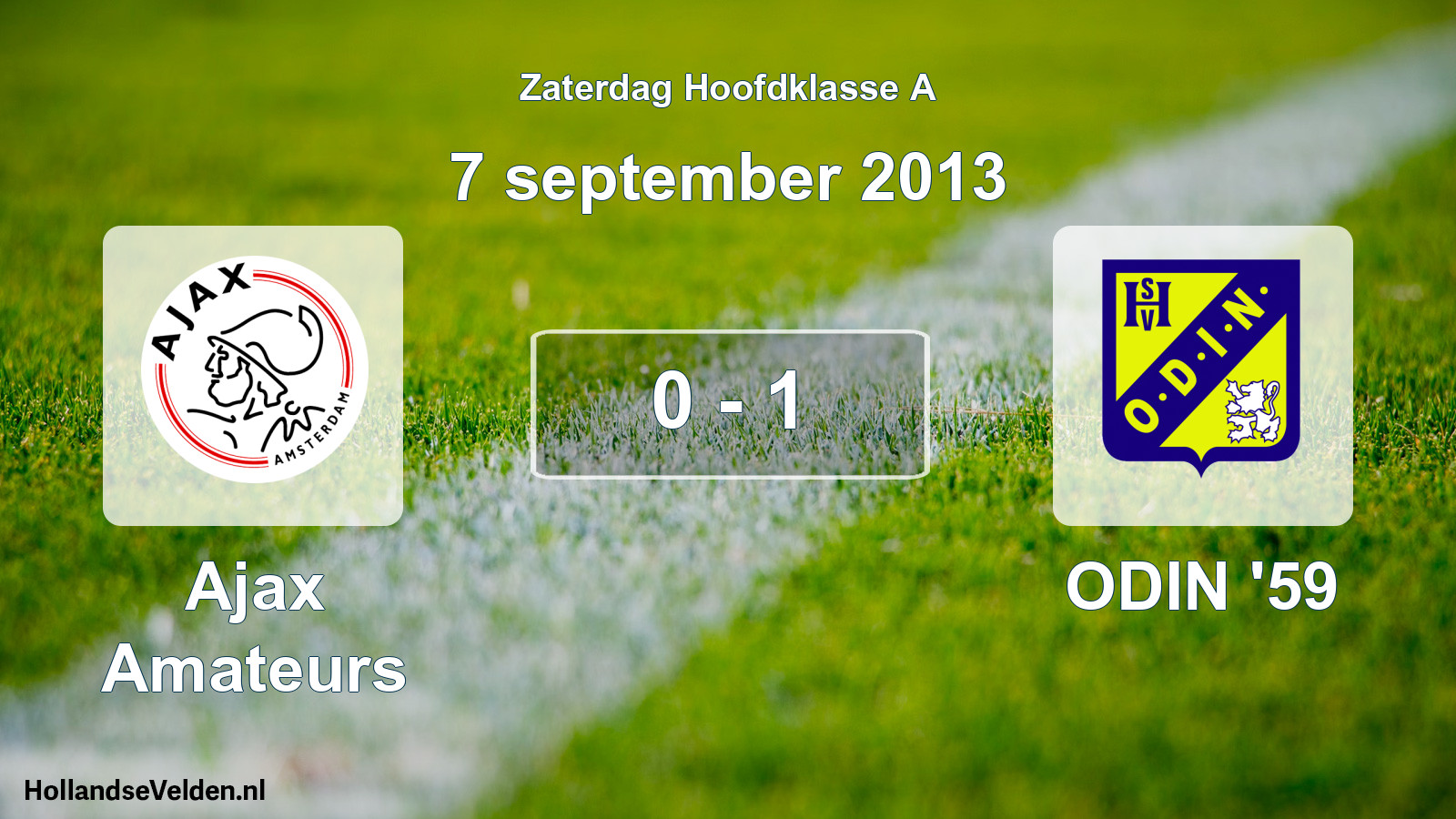 Gespeelde wedstrijd: Ajax Amateurs - ODIN '59 0 - 1 (7 september 2013)