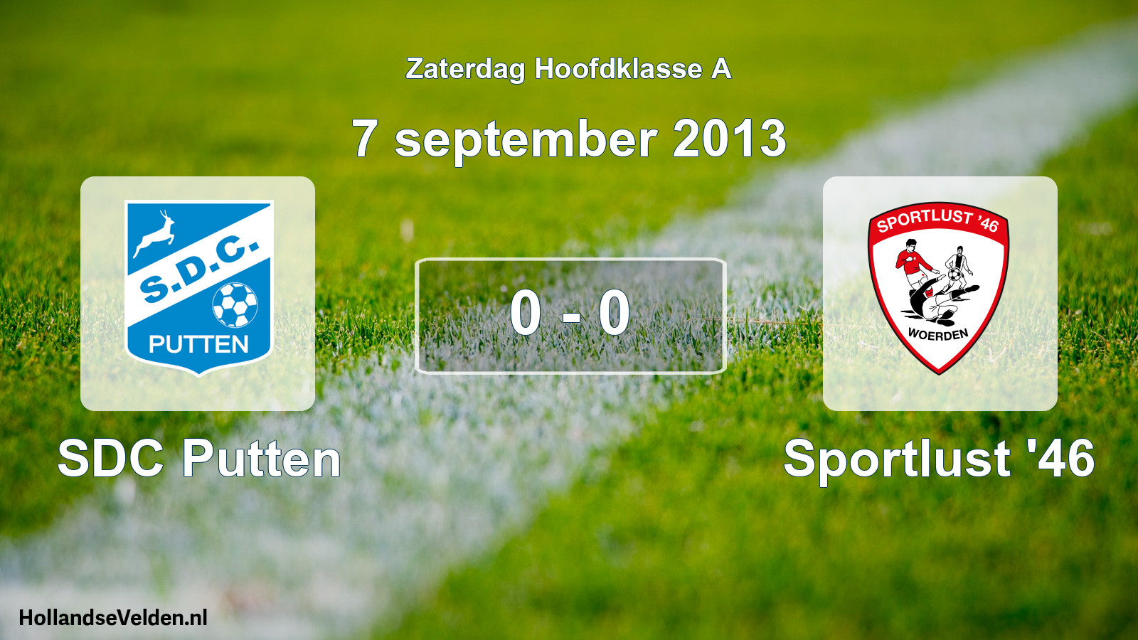 Gespeelde wedstrijd: SDC Putten - Sportlust '46 0 - 0 (7 september 2013)
